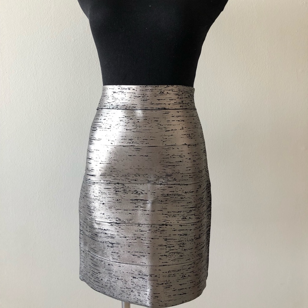 Bandage metallic Skirt